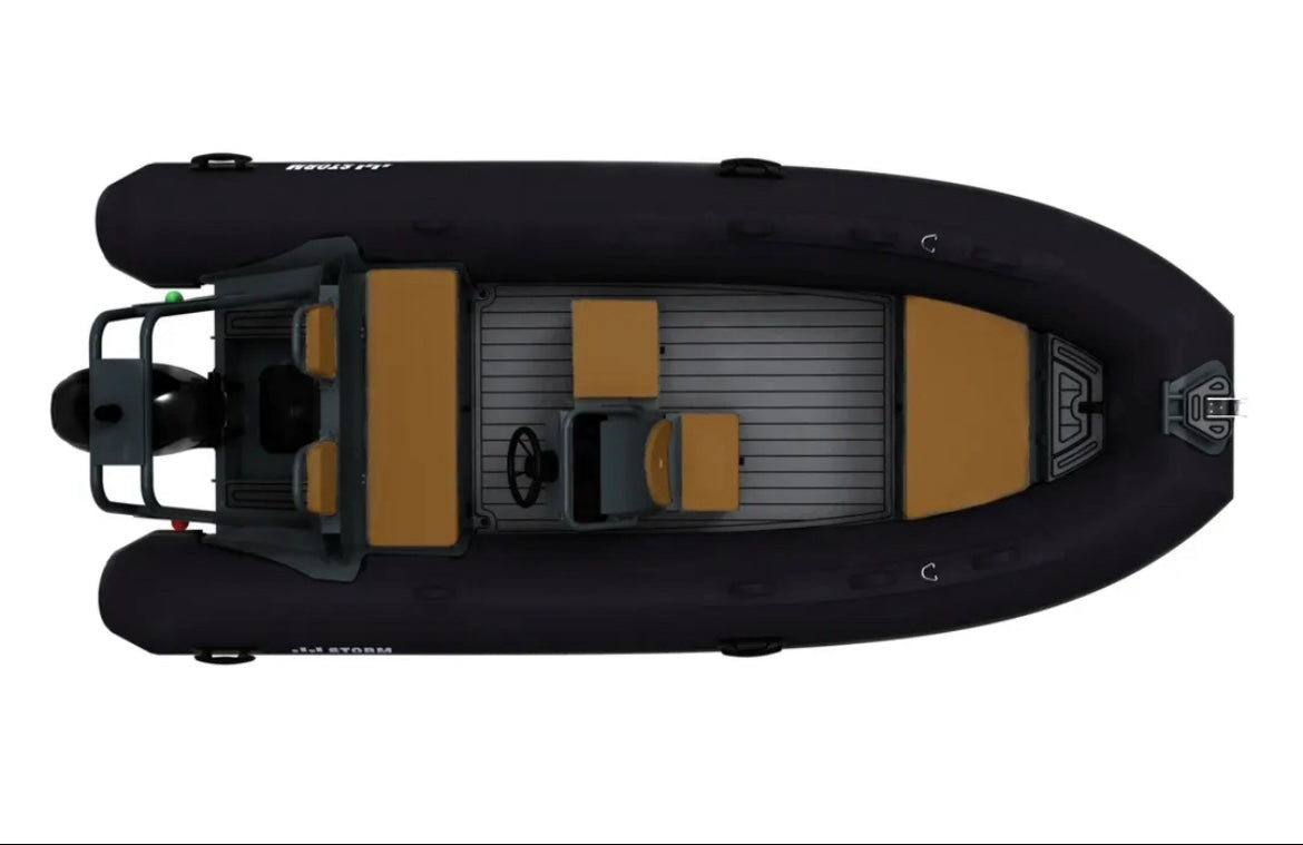 4.6m RIB Boat for Sale (Black)